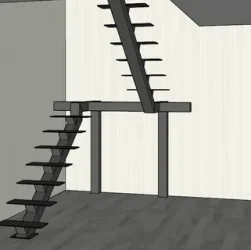 Создание и использование монокосоуровой лестницы