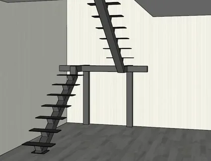 Создание и использование монокосоуровой лестницы